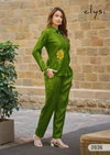 Zaira By Clysi Viscose Silk Thread & Handwork Co Ord Set